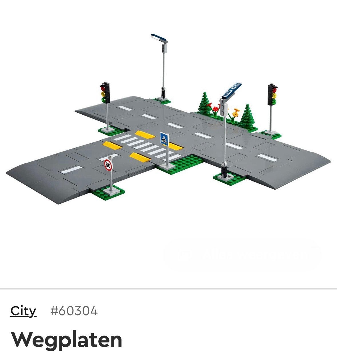 Lego City 60304 Wegplaten + accessoires, City, Lego, Ophalen of Verzenden, Zo goed als nieuw