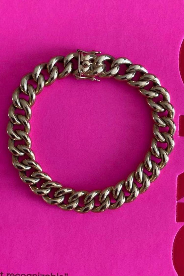 Gourmet armband massief 14 karaat goud 585 vintage, Sieraden, Tassen en Uiterlijk, Armbanden, Ophalen of Verzenden, Zo goed als nieuw