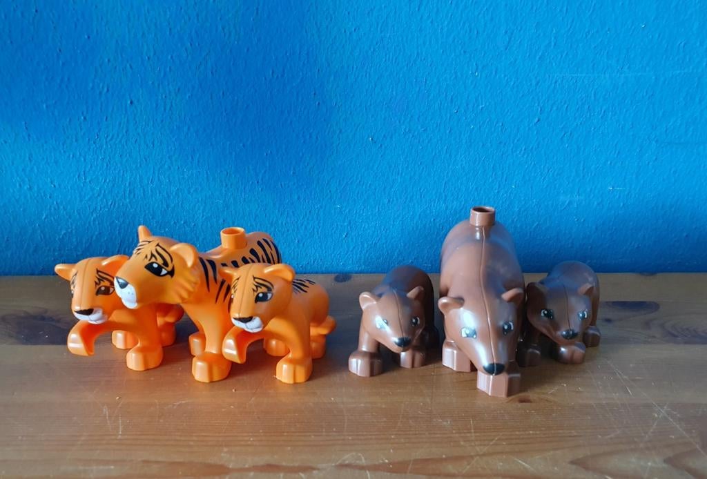 Duplo lego Dieren tijger beer ijsbeer, Ophalen of Verzenden, Zo goed als nieuw, Duplo