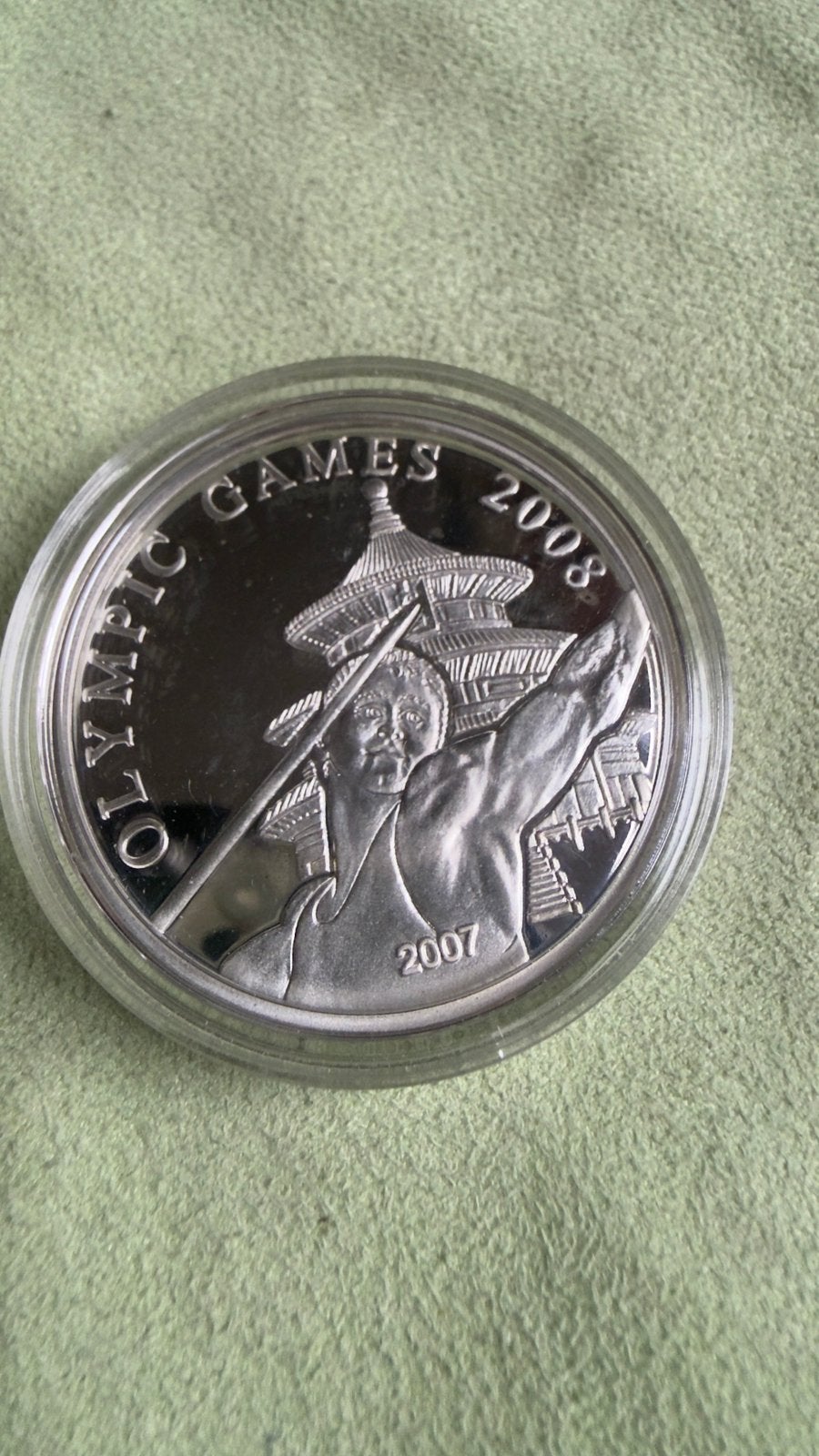 Palau - 5 Dollars 2007 - Olympic Games.., Postzegels en Munten, Verzenden, Zilver