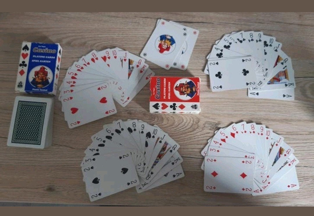 Twee complete stokken speelkaarten Las Vegas Casino, Ophalen of Verzenden, Zo goed als nieuw, Speelkaart(en)