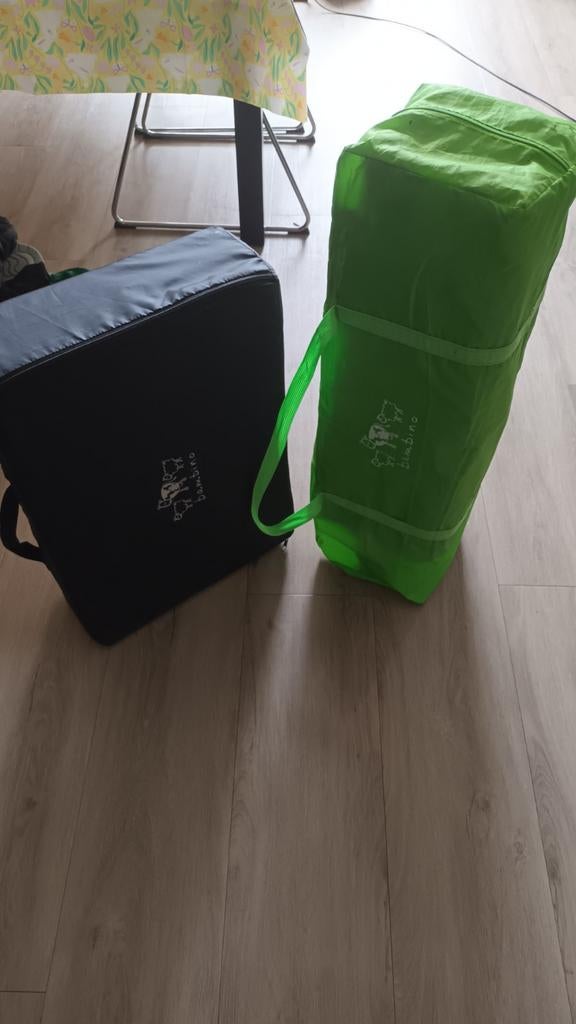 Campingbedje met matrasje, Ophalen