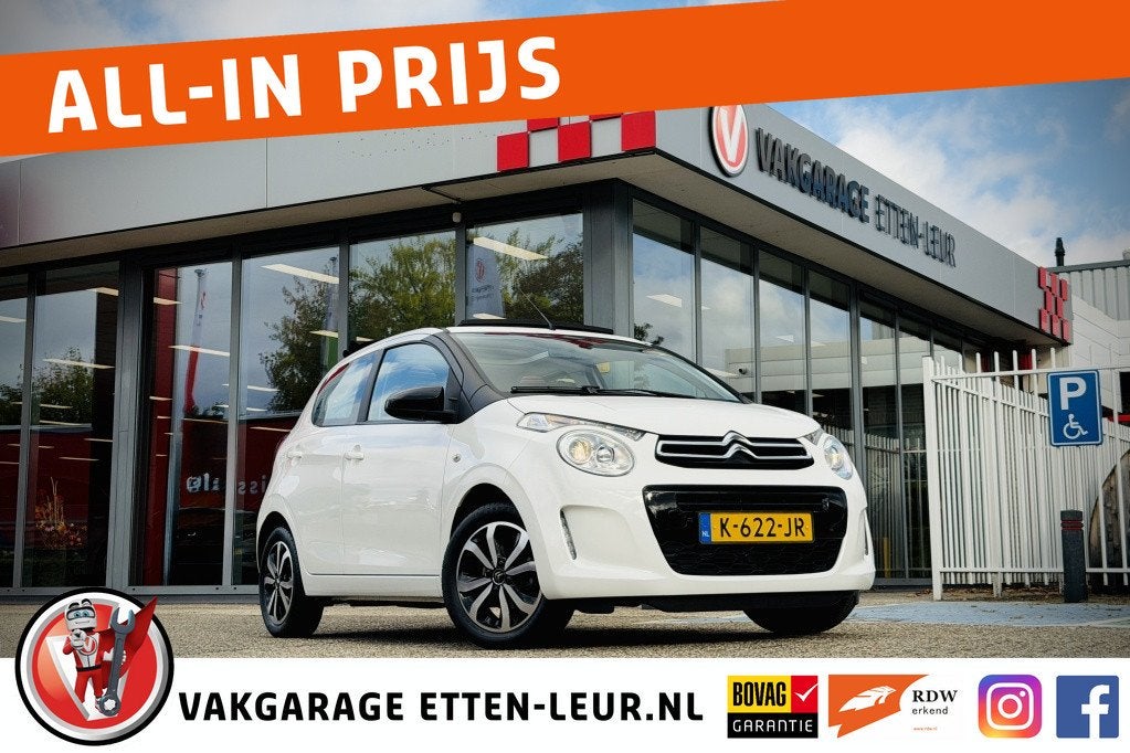 Citroën C1 1.0 VTi AirScape Shine | CAMERA | CARPLAY + ANDR, Auto's, 12 maanden, Stof, Gebruikt, Euro 6
