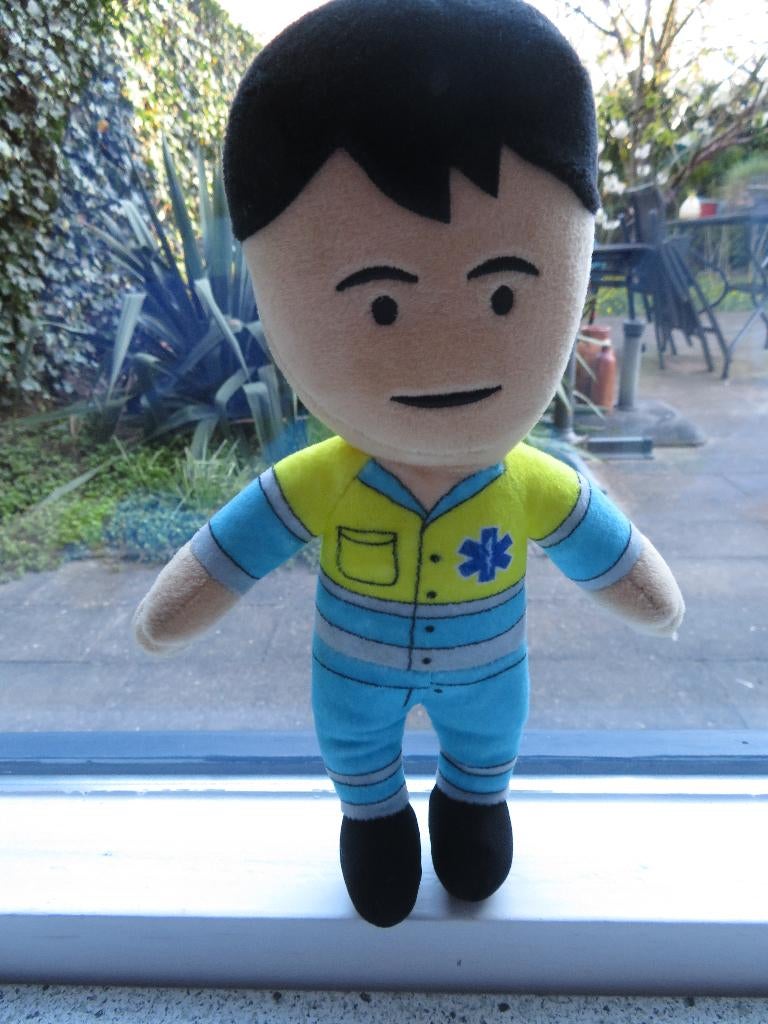 Zachte Pop RAV Team Ambulance Bram Brammetje, Overige typen, Ophalen of Verzenden, Zo goed als nieuw, Wasbaar