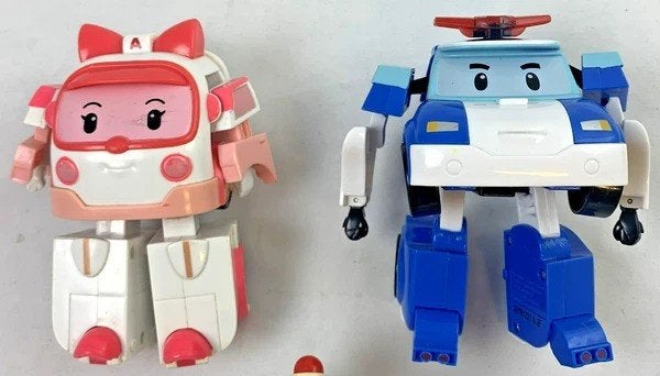 Silverlit Robocar Poli Amber Roy Robot Transformers figuren, Coolsingel 104, 3011 AG Rotterdam, Netherlands, Verzenden, Zo goed als nieuw