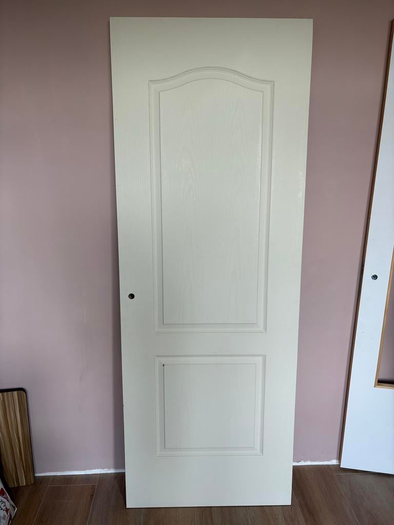Witte binnendeur, Ophalen, 200 cm of meer, 50 tot 100 cm, Zo goed als nieuw