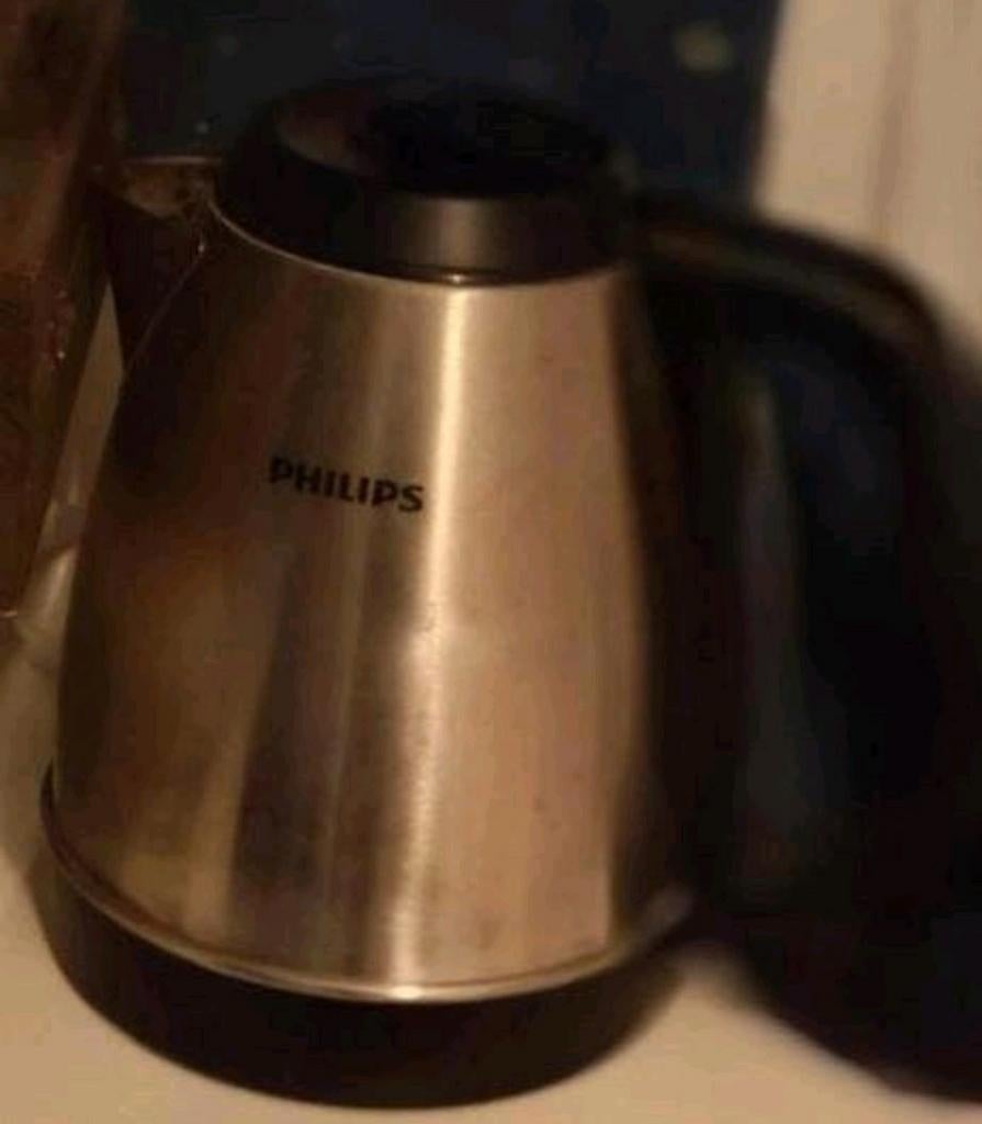 mooie phılıps grıjze kleur  waterkoker bıjna nıeuw, 1 tot 2 liter, Ophalen, Nieuw