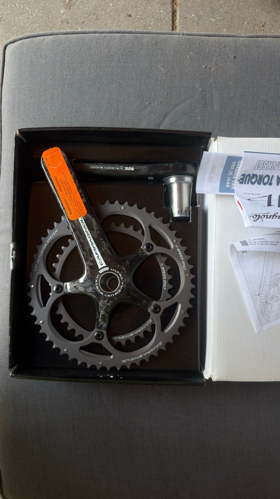 Campagnolo Record Carbon 11s Crankstel 170 mm 39-53, Crankstel of Pedalen, Nieuw, Ophalen of Verzenden, Racefiets