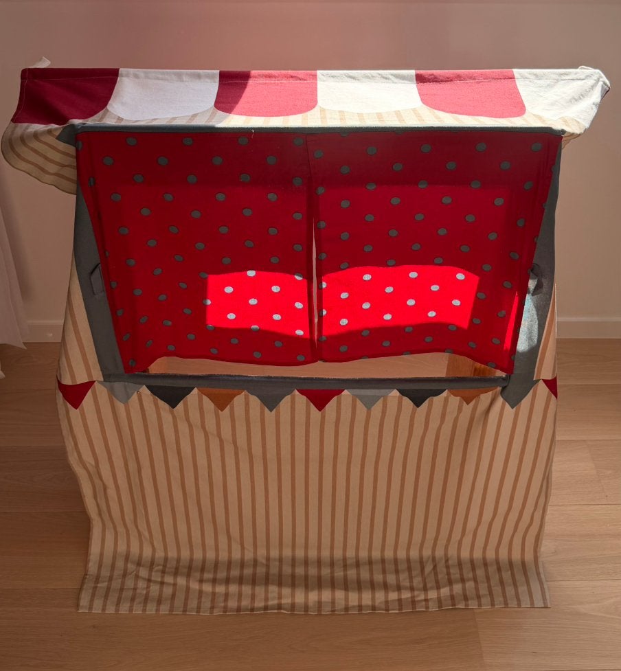Poppenkast met handpoppen, Ophalen, Zo goed als nieuw, Poppenhuis