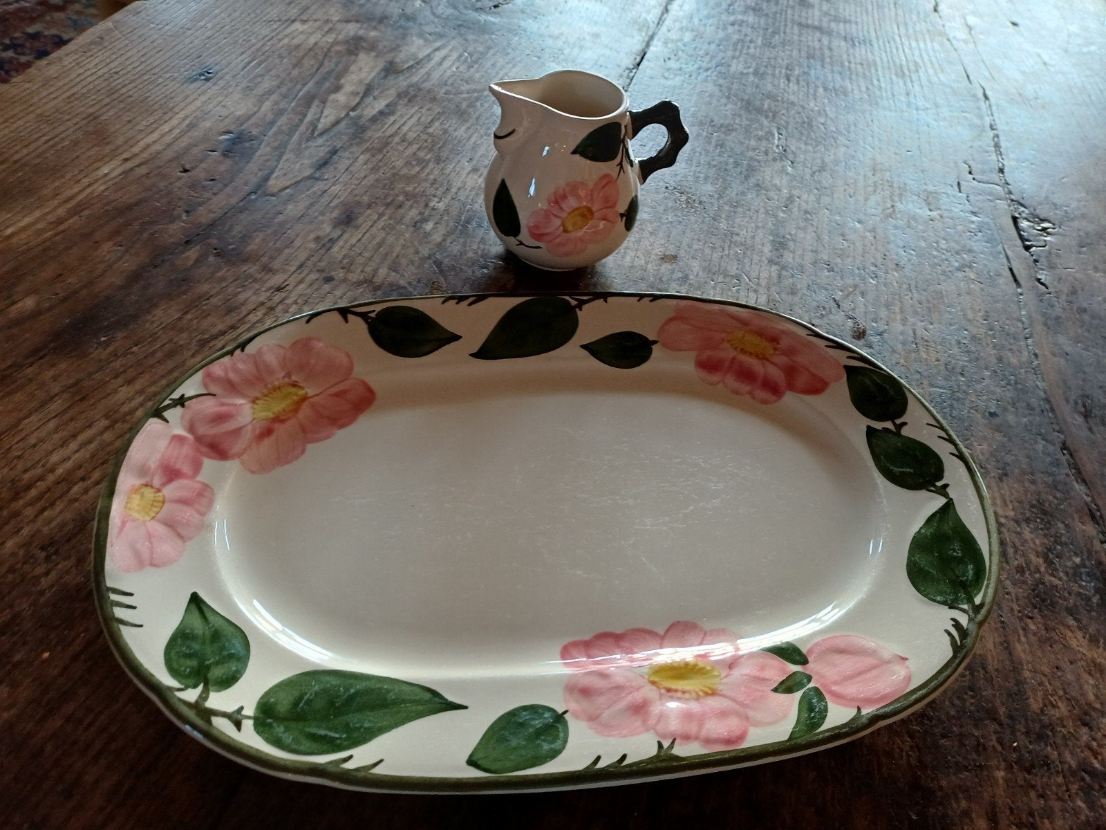 Villeroy & Boch Wild Rose schaal en melkkannetje, Ophalen of Verzenden