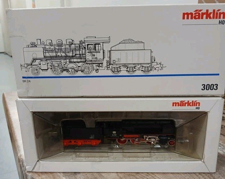 Märklin H0 Stoomlocomotief BR 24 058 - Nieuw in doos, Wisselstroom, Locomotief, Nieuw, Ophalen of Verzenden