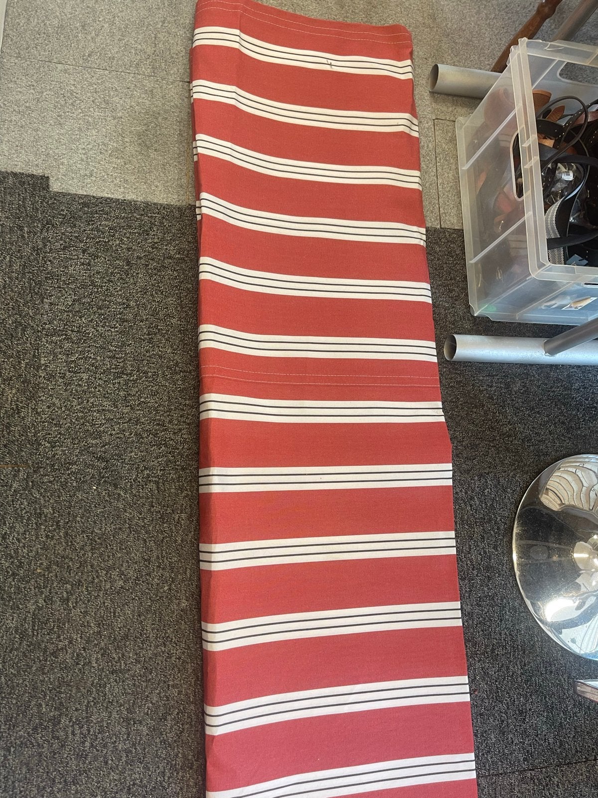 Nieuw Zonnescherm/Markies doek - Rood/Wit gestreept, Minder dan 150 cm, Ophalen, Nieuw, Overige typen