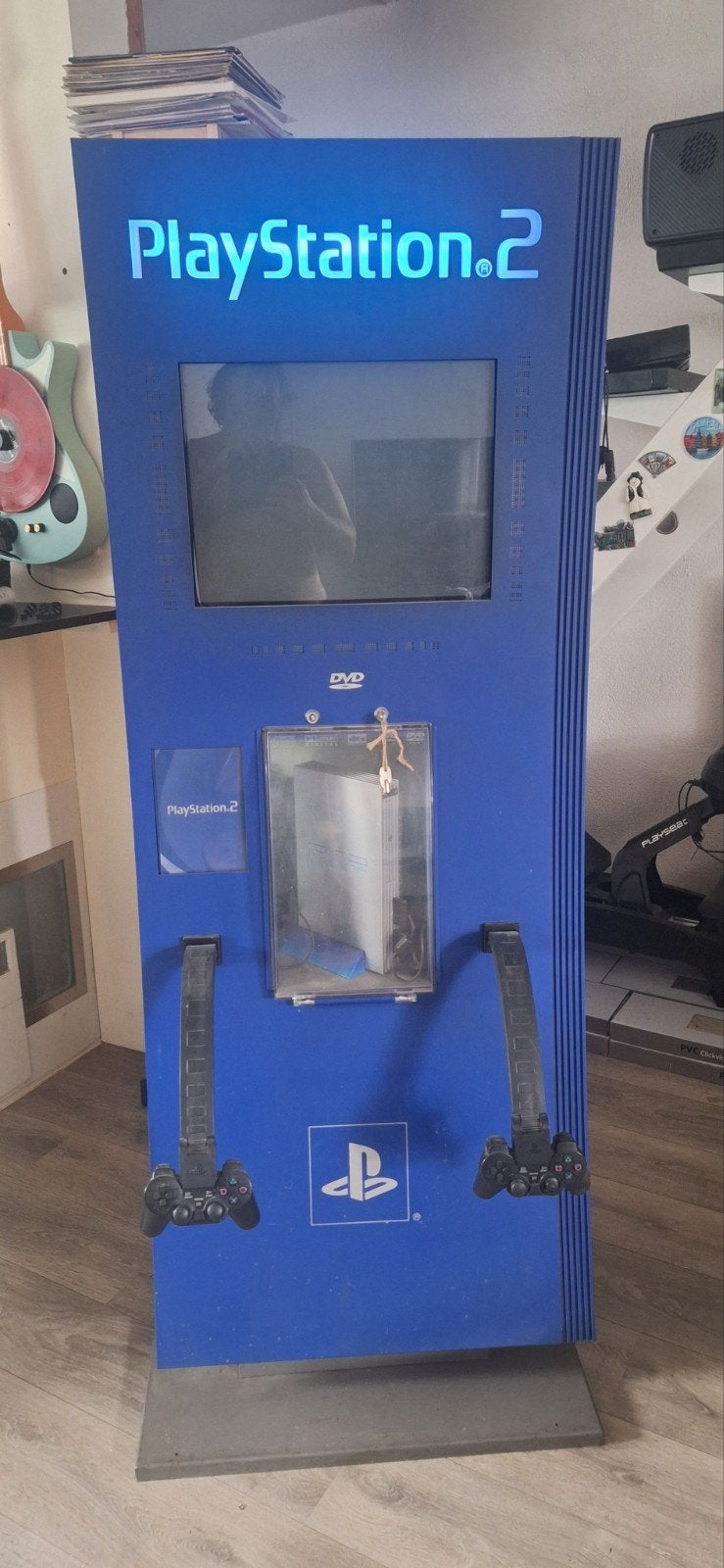 PlayStation 2 Kiosk - TV aan, geen beeld via SCART, Ophalen of Verzenden, Niet werkend, Met 2 controllers, Slim