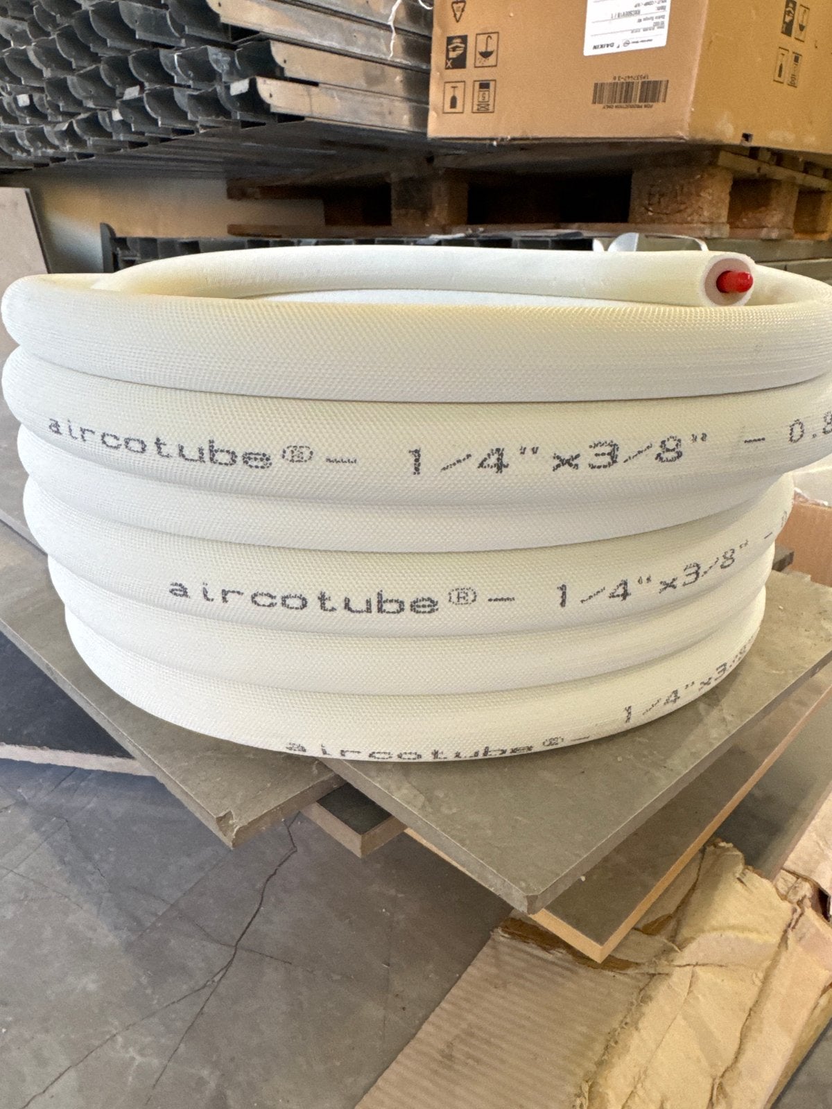 Airco tube met isolatie 2x8-10m 1/4" x 3/8" z.g.a.n., Ophalen, Zo goed als nieuw