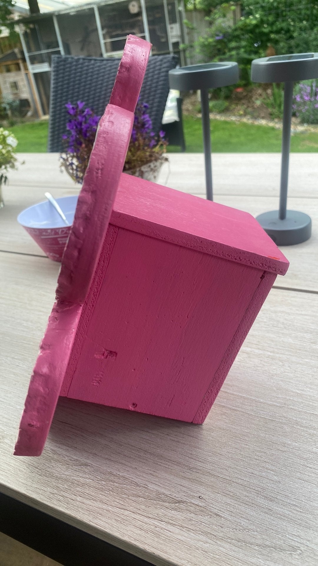 Leuk vogelhuisje mozaïek handgemaakt, Tuin en Terras, Tuinwanddecoratie, Ophalen of Verzenden, Nieuw