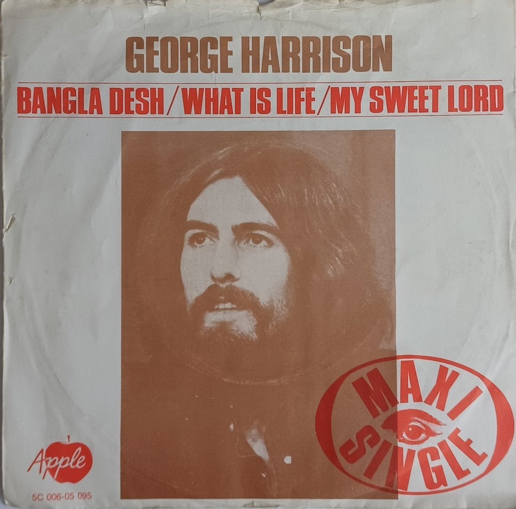 Maxi Single 7” George Harrison–My Sweet Lord/Bangla Desh/..., Gebruikt, 7 inch, Ophalen of Verzenden, Overige typen