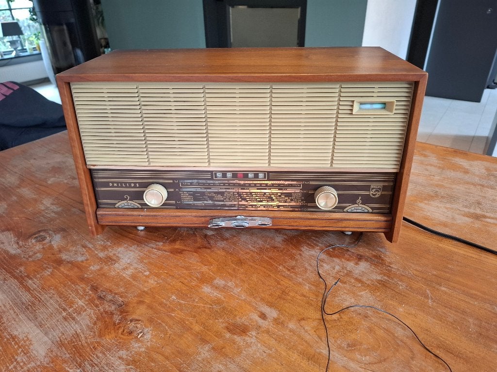 Vintage Philips B3X02A Buisradio, Antiek en Kunst, Ophalen