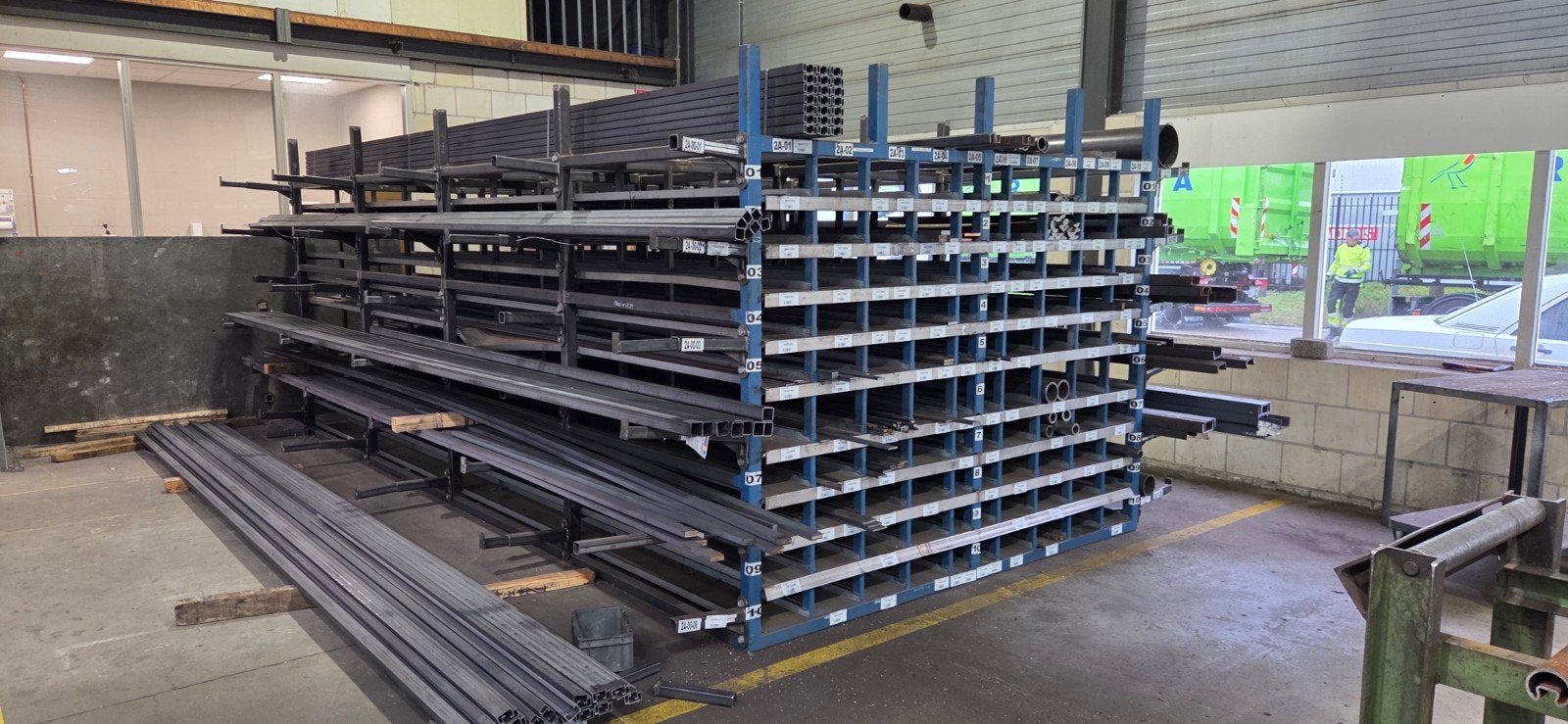 Stelling voor 6 meter lengtes, Ophalen