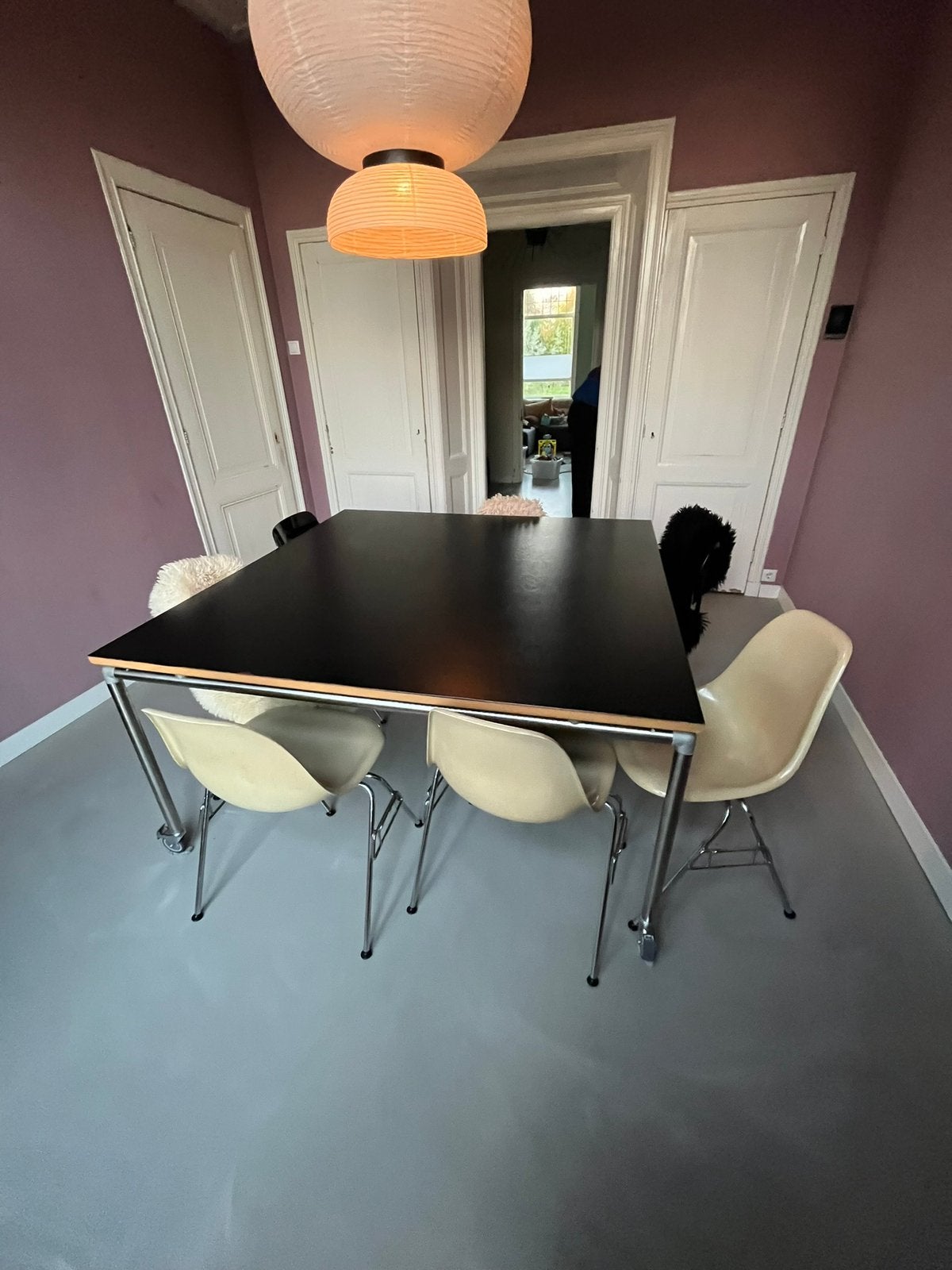 Ahrend move-it tafel industriel jaren 90, Ophalen, Zo goed als nieuw, Rechthoekig, 50 tot 100 cm