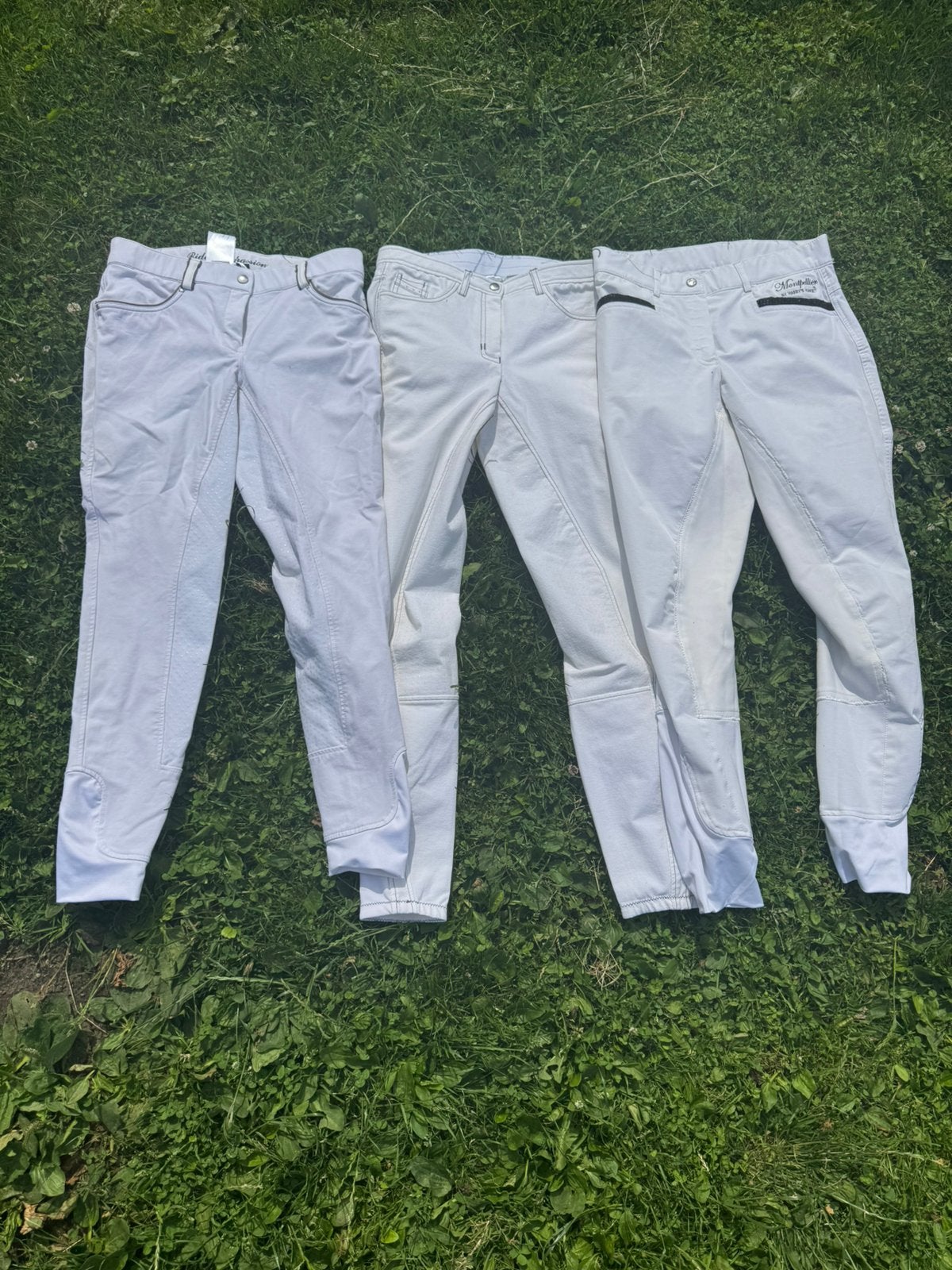 Witte rijbroeken, Ophalen of Verzenden, Zo goed als nieuw, Dressuur, Onderkleding