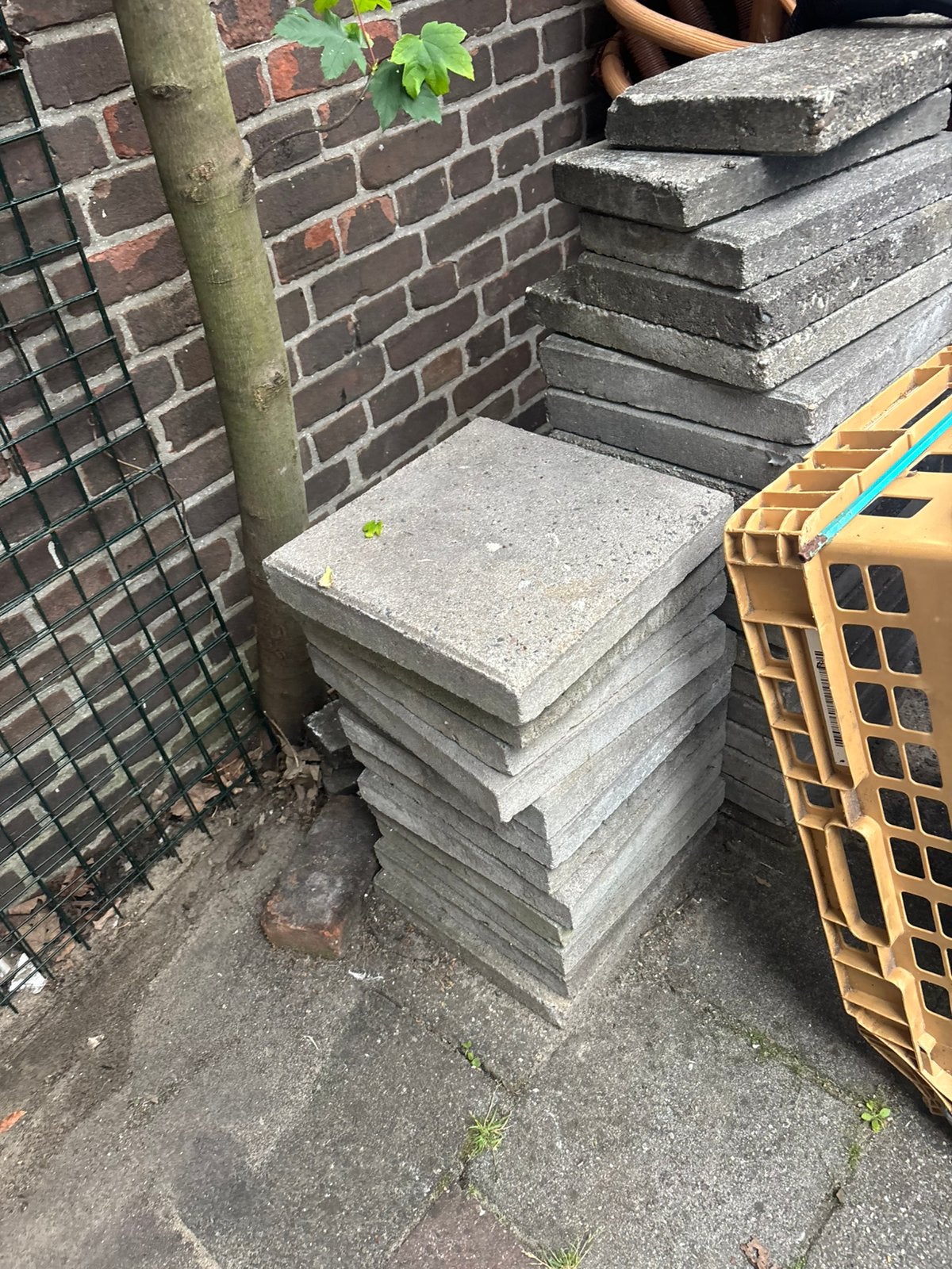 Straat tegels grijs ophalen denhaag, Ophalen of Verzenden, Zo goed als nieuw, Beton, Terrastegels