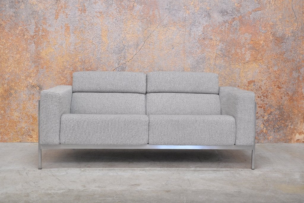 ZGANieuw grijze stoffen Harvink Kadanz design bank, Harvink, Harvink, 150 tot 200 cm, Tweepersoons