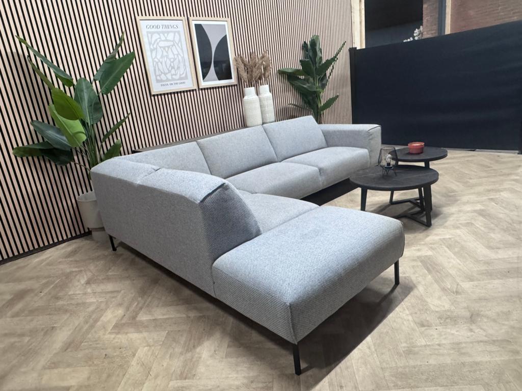 ZGAN Montel Soul Hoekbank - Grijs - 293 x 225, 250 tot 300 cm, -, -, Hoekbank