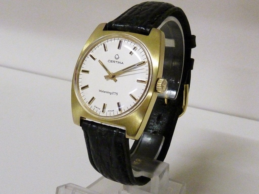 Certina Waterking 275 – verguld, Sieraden, Tassen en Uiterlijk, Overige merken, Polshorloge, Verguld, Goud