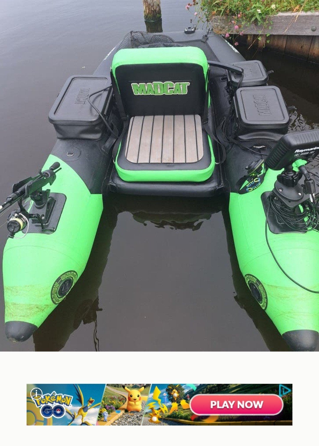 belly boat madcat met ploat plus, Ophalen of Verzenden, Gebruikt, Complete set