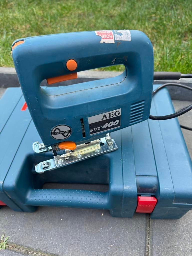 AEG STPE 400 Decoupeerzaag - Gebruikt, Doe-het-zelf en Verbouw, Ophalen, Gebruikt, Decoupeerzaag, 30 tot 70 mm