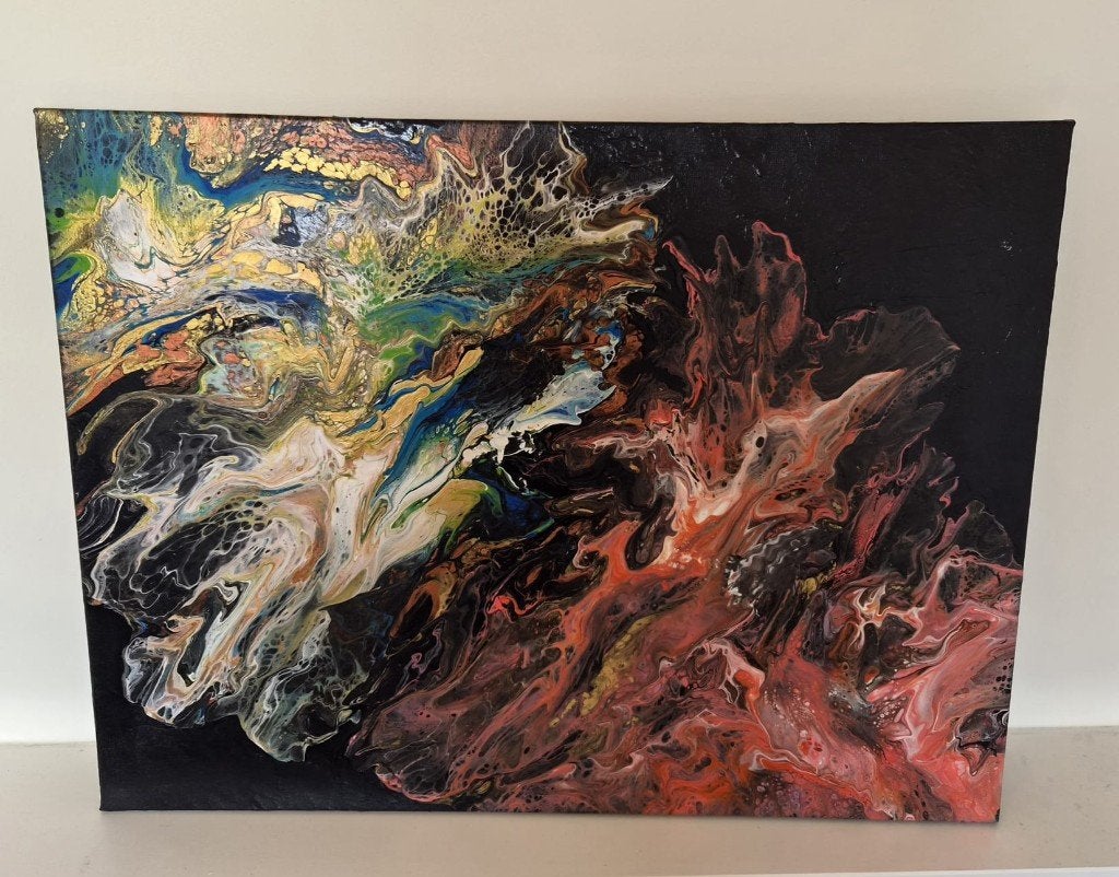 Acryl op doek - Schilderij van 80 x 60 cm, Ophalen of Verzenden