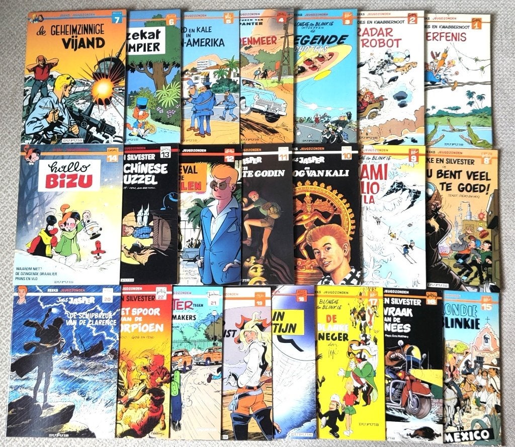 22 stripalbums uit de Reeks Jeugdzonden  allemaal 1e drukken, Meerdere stripboeken, Ophalen of Verzenden, Zo goed als nieuw