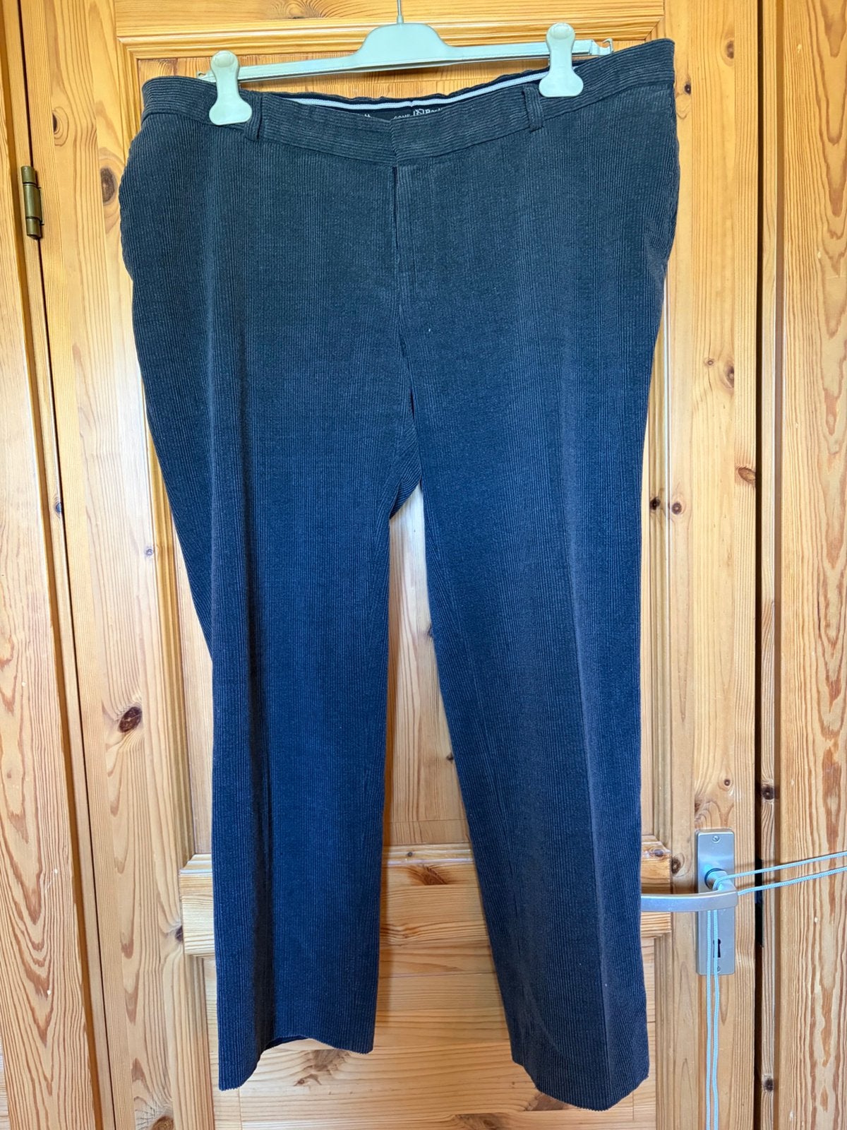 Broek lang rib corderoy grijs Barlett 29, Ophalen of Verzenden, Zo goed als nieuw, Overige maten, Grijs