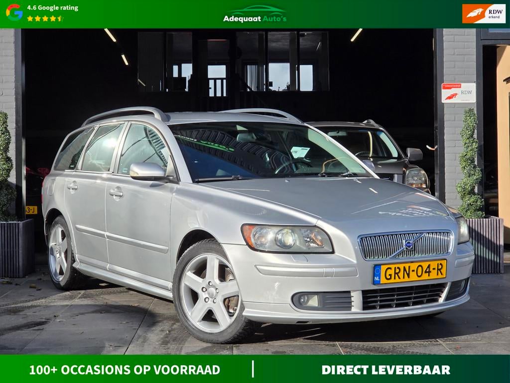 Volvo V50 2.5 T5 Summum|Trekhaak|Cruise|Airco|Stoelverwarmin, Auto's, Voorwielaandrijving, Stof, Gebruikt, Automatische klimaatregeling