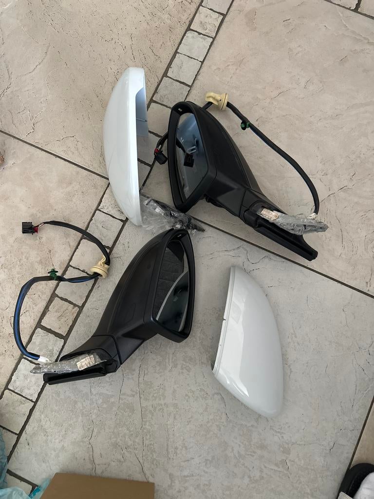Volkswagen Golf Spiegels - Wit (Links & Rechts), Ophalen of Verzenden, Gebruikt, Volkswagen