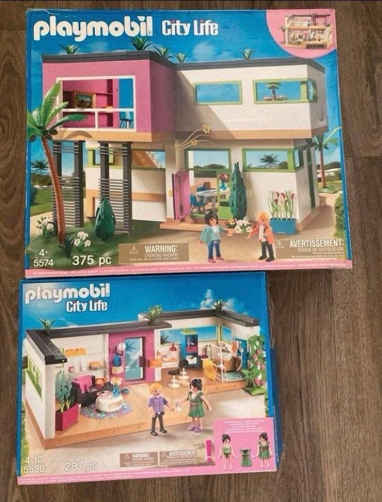 PLAYMOBIL City Life Villa met zwembad en inrichting, Ophalen of Verzenden, Zo goed als nieuw, Jongen of Meisje