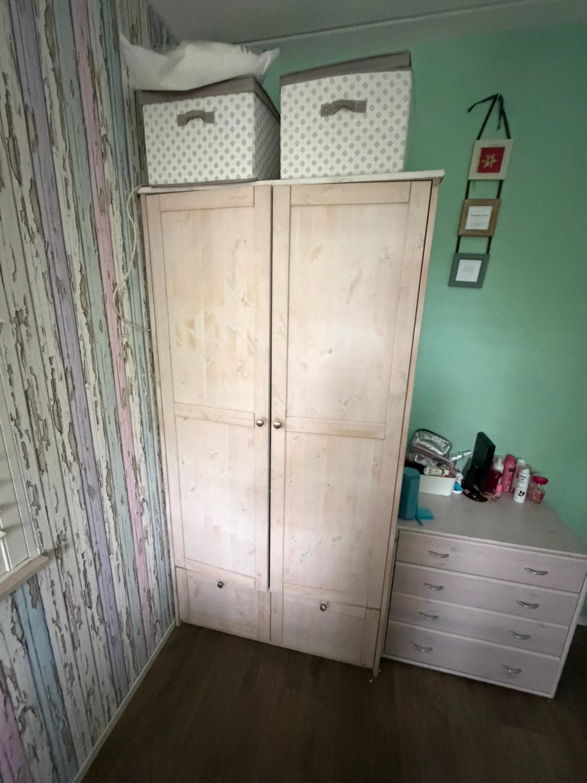 LifeTime kast whitewash beuken, Ophalen, Gebruikt, Kast, 105 cm of meer