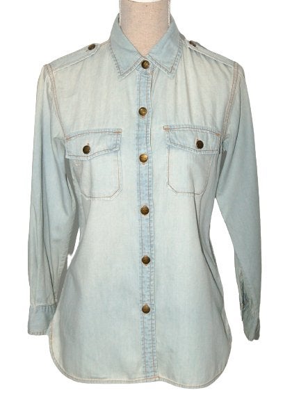 Nieuwe Current Elliott spijkerblouse, jeans blouse, Mt. S, Nieuw, Maat 36 (S), Current Elliott, Verzenden