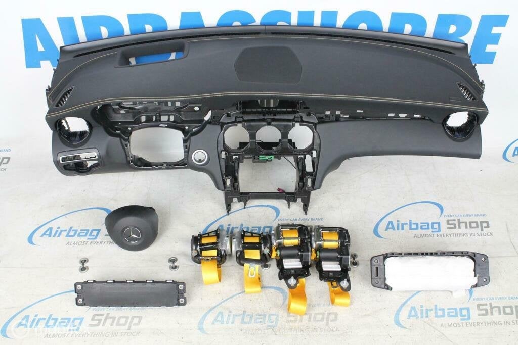 Airbag set Dashboard HUD speaker geel stiksel Mercedes GLC, Auto-onderdelen, Gebruikt, Ophalen of Verzenden