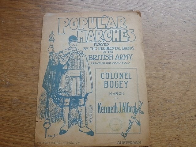 Colonel bogey - mars voor piano, Muziek en Instrumenten, Bladmuziek, Gebruikt, Ophalen of Verzenden, Artiest of Componist, Piano