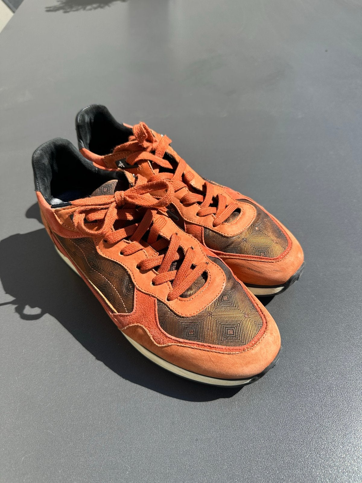 Floris van Bommel sneakers (maat 39,5) met bijpassende riem, Bruin, Ophalen of Verzenden, Sneakers of Gympen, Zo goed als nieuw