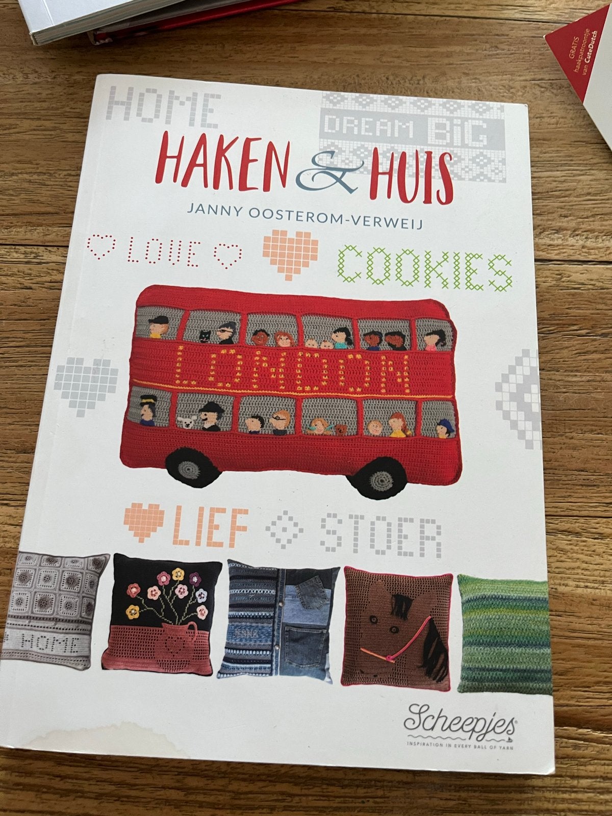 Haakboek: Haken & Huis - Janny Oosterom-Verweij, Hobby en Vrije tijd, Ophalen of Verzenden, Zo goed als nieuw, Haken, Patroon of Boek