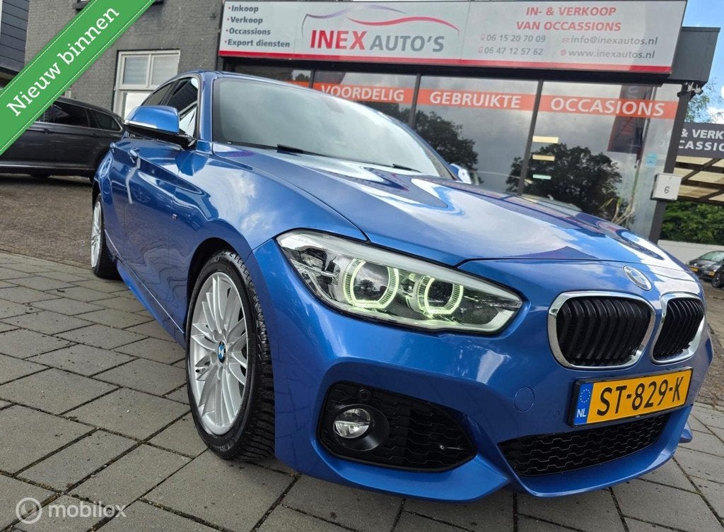 BMW 1-serie 118i Edition M Sport Automaat Groot Navi Leder S, Auto's, BMW, Bedrijf, Te koop, 1-Serie, ABS, Airbags, Airconditioning