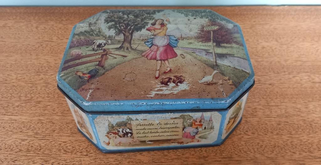 Vintage Pomona Verviers siroopblikje, Verzamelen, Verzenden, Gebruikt, Overige, Overige merken