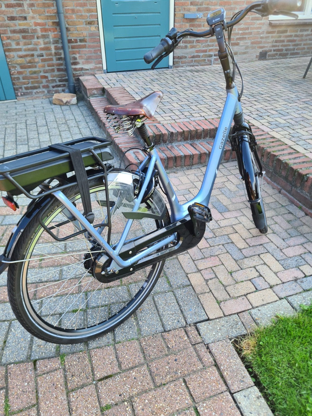 gazelle orange c310 izgst 1108 km blauw framemaat 49, Fietsen en Brommers, Ophalen, Zo goed als nieuw, 47 tot 51 cm, 50 km per accu of meer