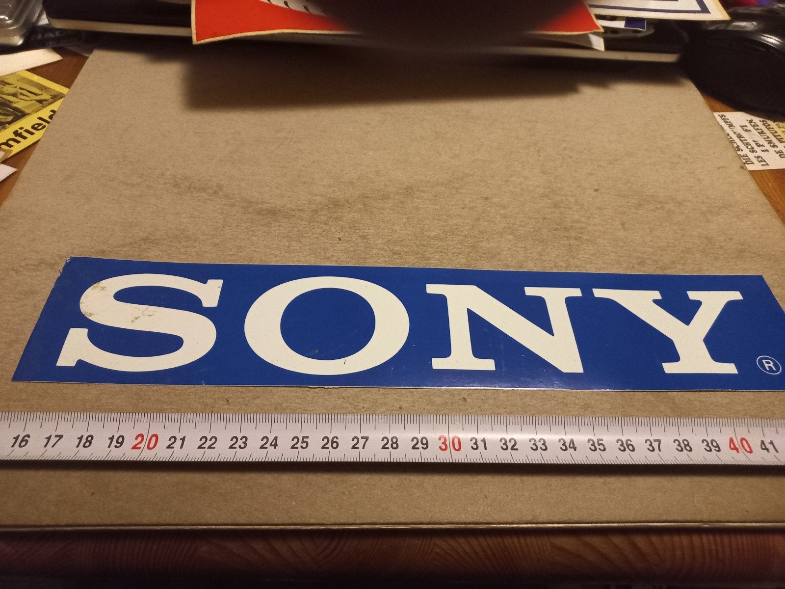Vintage Sony reclame sticker / logo, Ophalen of Verzenden