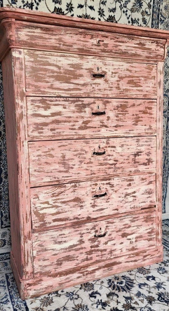 Scandinavian pink/Ladekast/Chiffoniere/Roze/Pink, Ophalen of Verzenden
