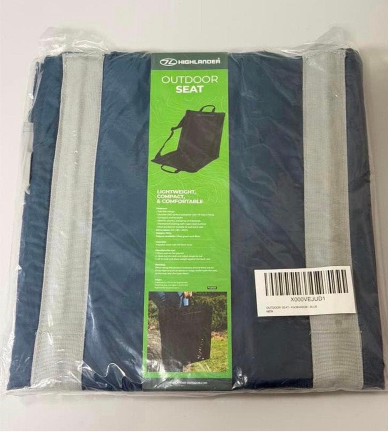 Highlander Opvouwbare Outdoor Zitmat stoel kussen buiten mat, Nieuw, Campingstoel, K, K