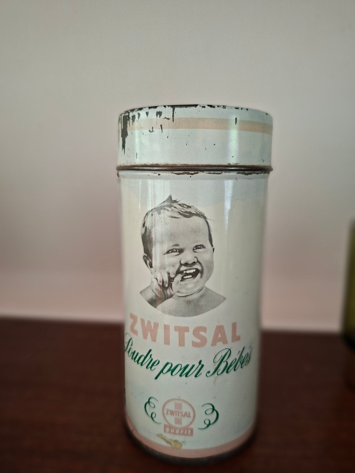 Vintage Zwitsal Poederbus - Charmante Decoratie, Ophalen of Verzenden