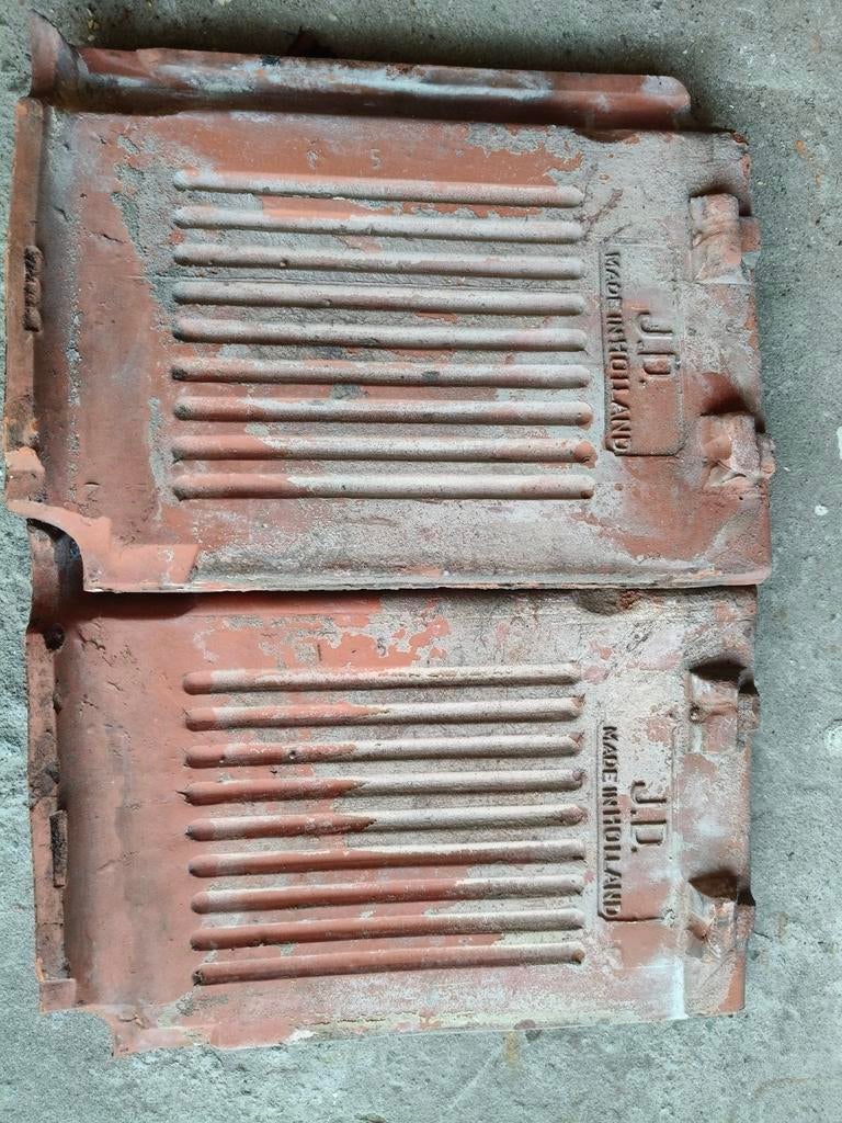 Gratis, gebruikte dakpannen - J.P. Made in Holland, Doe-het-zelf en Verbouw, Dakpannen en Dakbedekking, Gebruikt, Steen of Klei